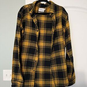 Hufflepuff Flannel Top - Size XL